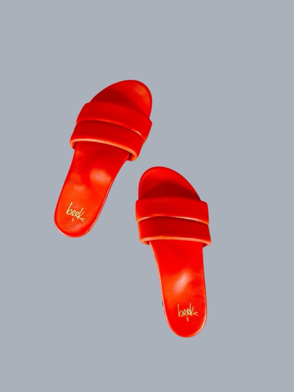 Beek Women’s Sugarbird Slide Sandals in Tangerine - Picture 11 of 13